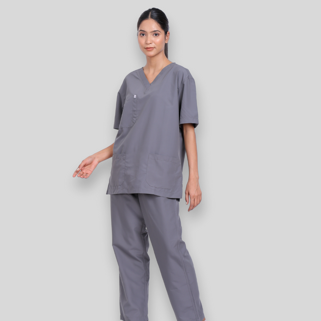 VEDA V-NECK WOMEN– SAGE GREY