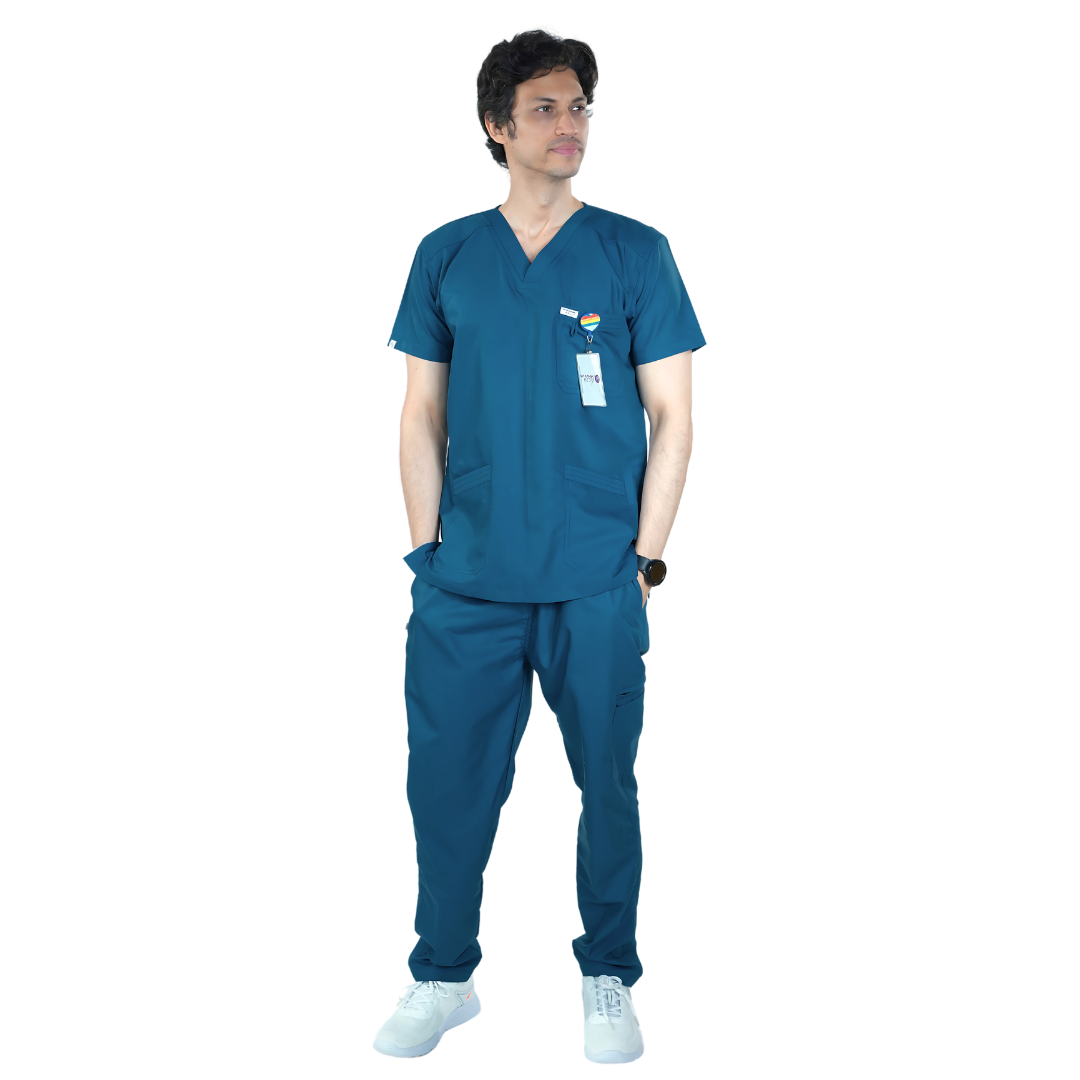 OSHIRA V NECK MEN - ARTIC SCRUB