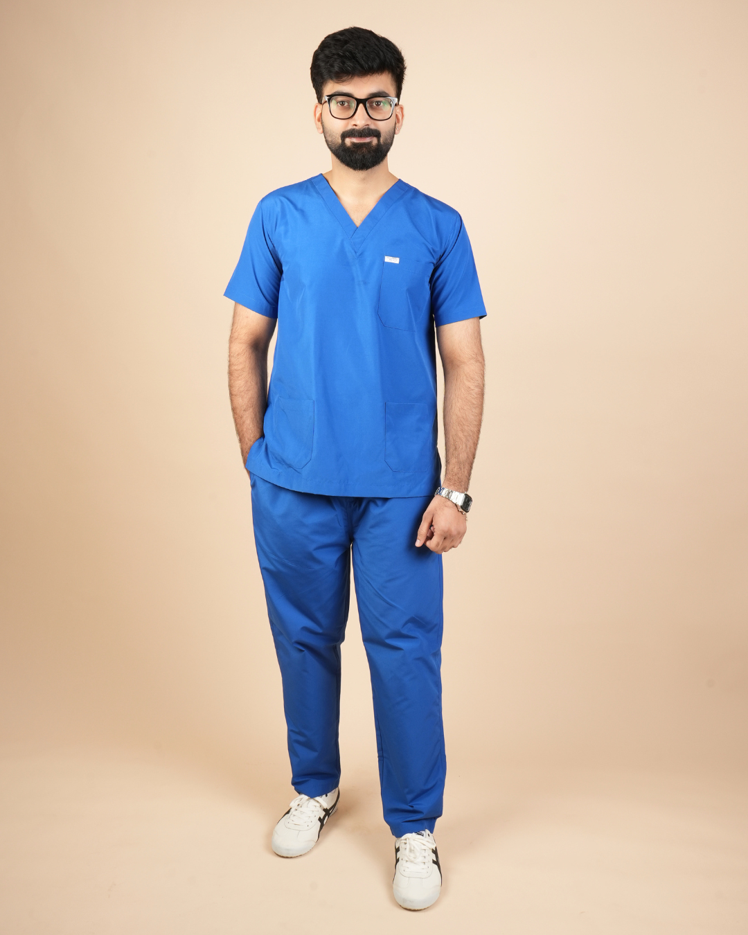 TMX EcoCure V-Neck Scrub Set — Men · Botanical Blue