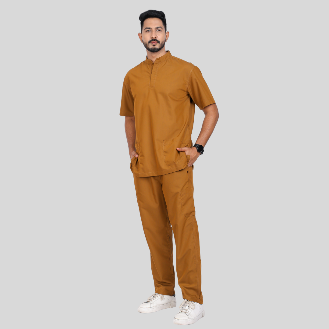 VINDA BAND COLLAR MEN– DESERT CAMEL SCRUB