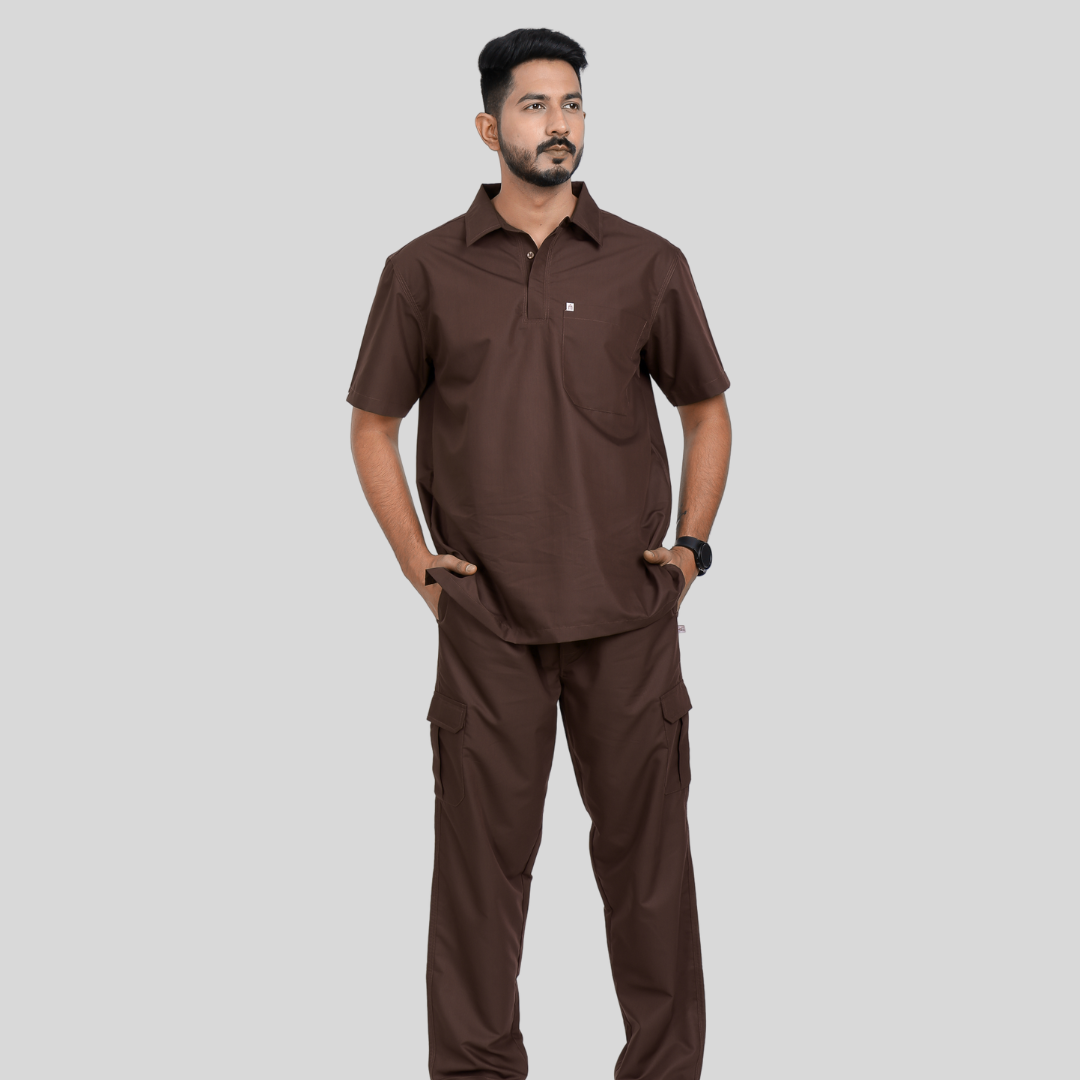 VIDHI POLO COLLAR MEN – AMERICANO SCRUB