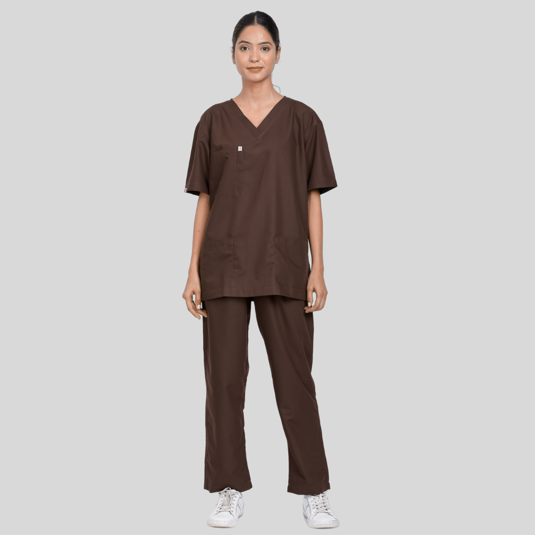 VEDA V-NECK WOMEN– AMERICANO SCRUB