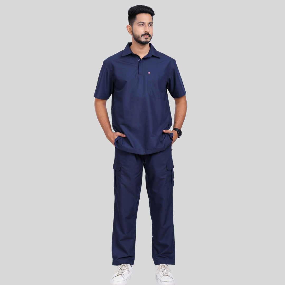 VIDHI POLO COLLAR MEN– MIDNIGHT BLUE