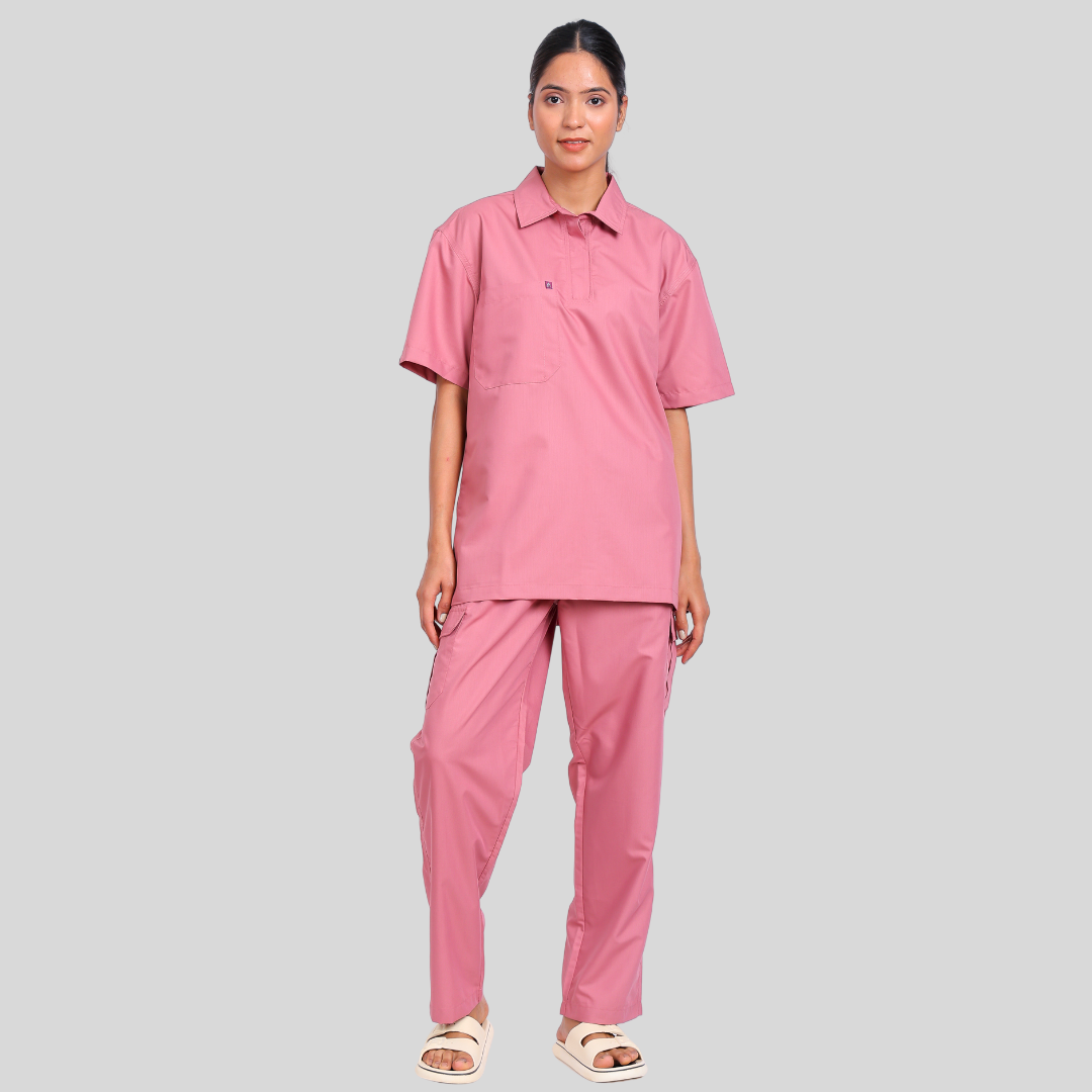 VIDHI POLO COLLAR WOMEN – ROSEATE PINK