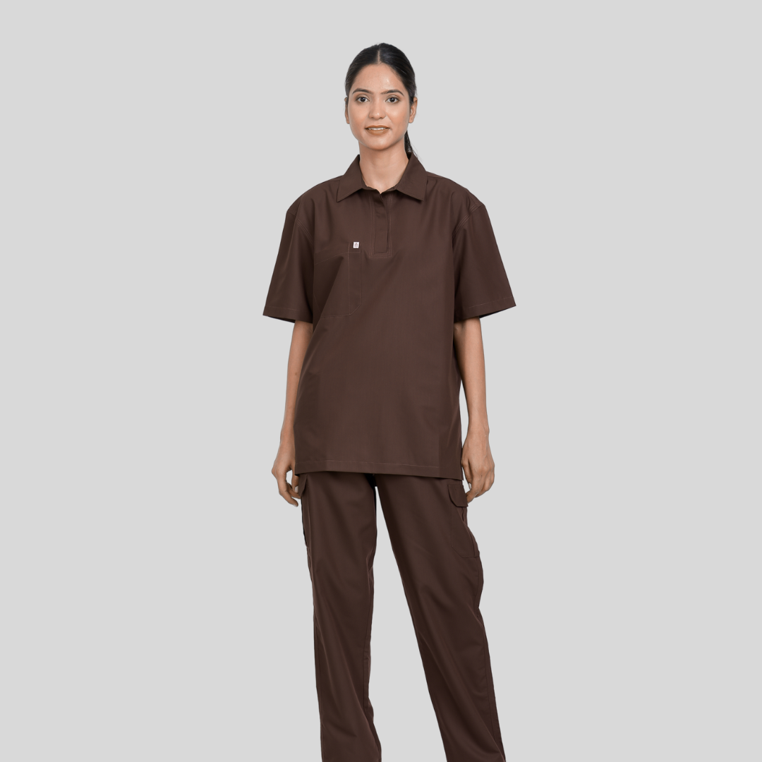 VIDHI POLO COLLAR - AMERICANO SCRUB