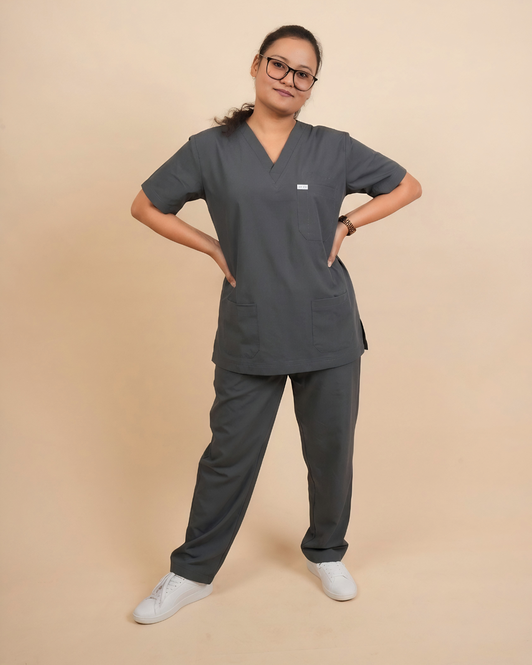TMX ProFlex Scrub Set — Women · Gray