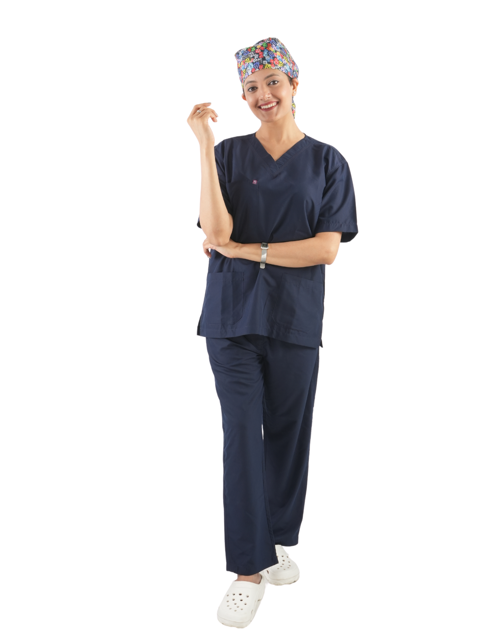 COLORED DICES SCRUB CAP