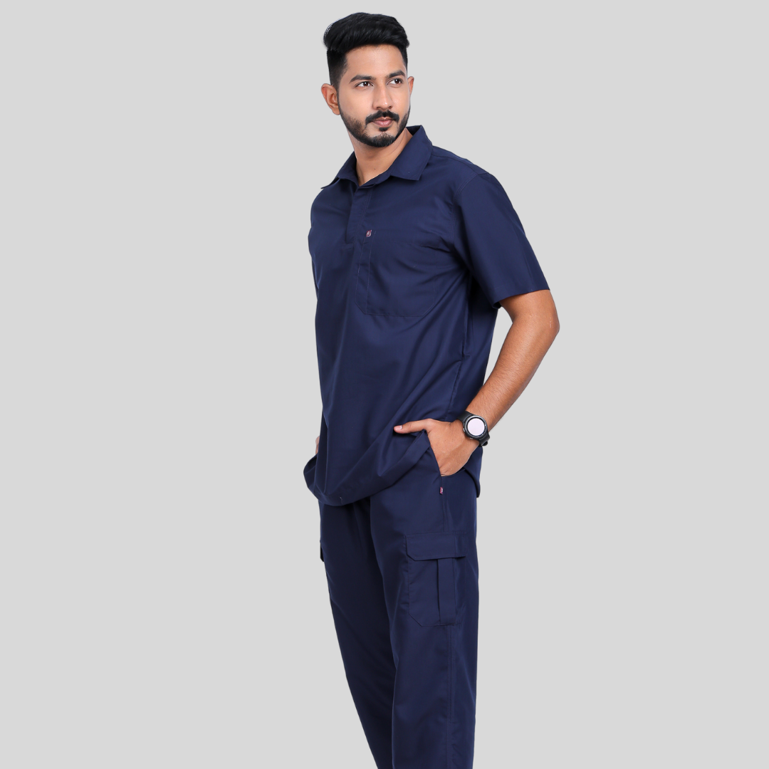 VIDHI POLO COLLAR MEN– MIDNIGHT BLUE