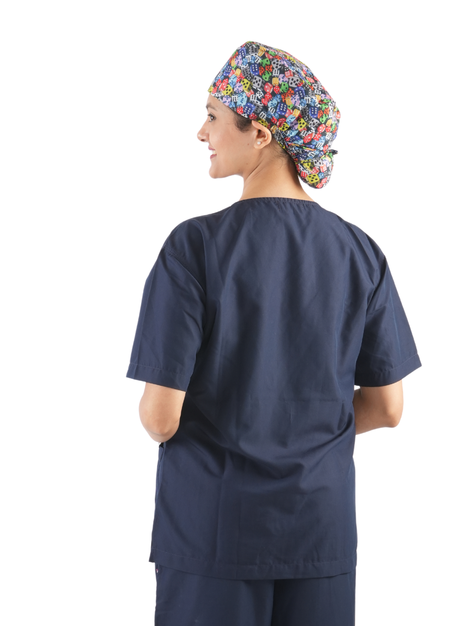 COLORED DICES SCRUB CAP