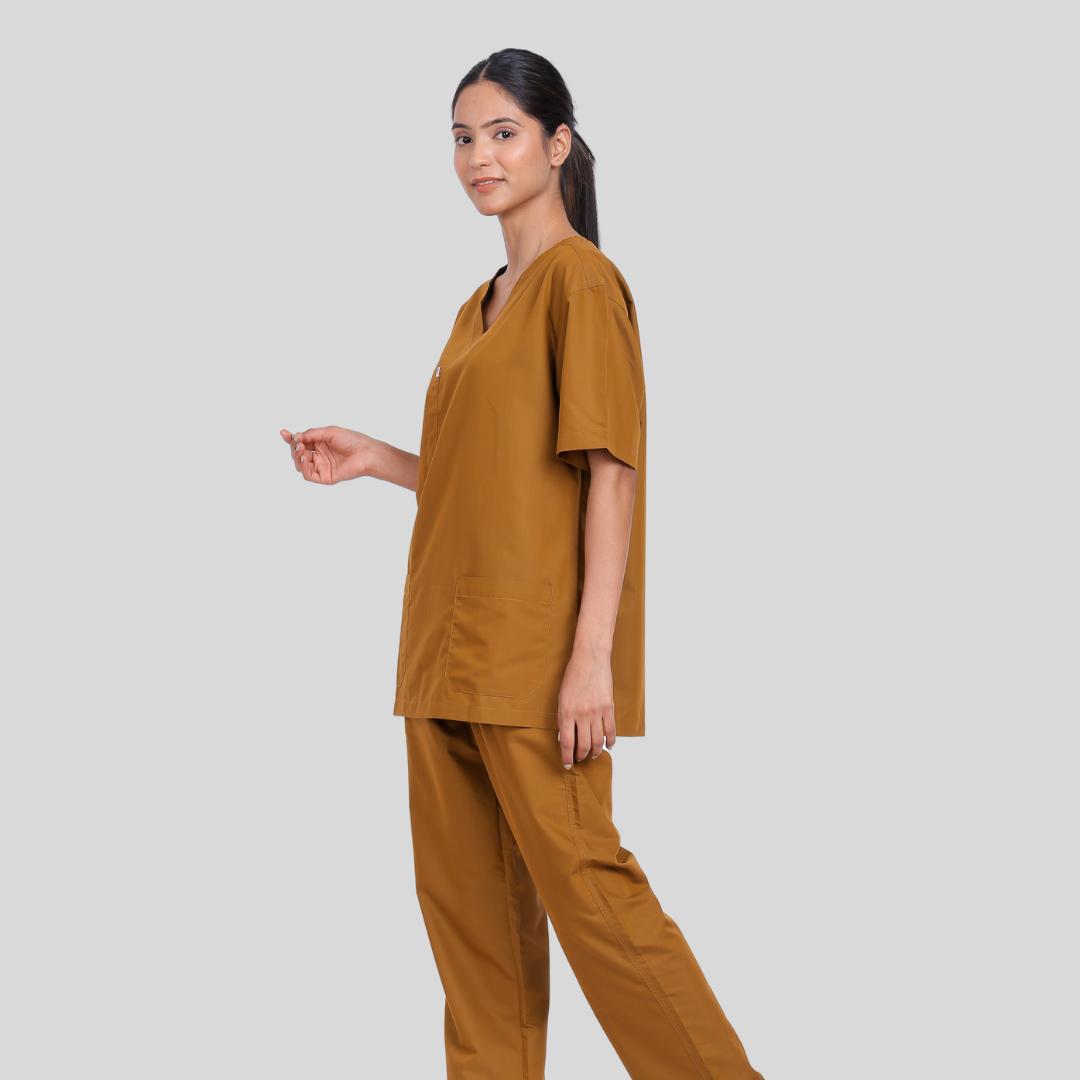 VEDA V-NECK WOMEN– DESERT CAMEL