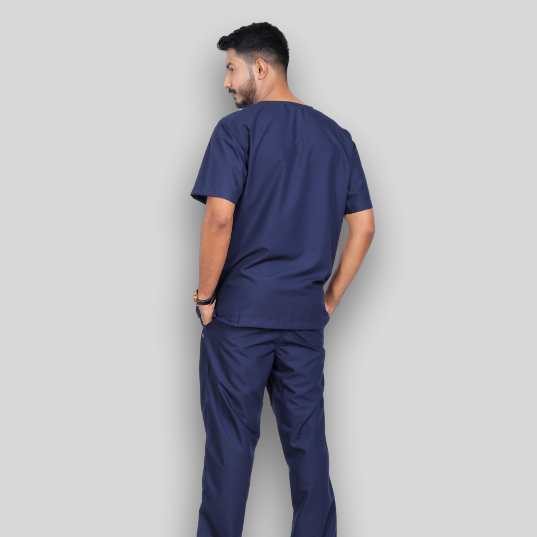 VEDA V-NECK MEN– MIDNIGHT BLUE SCRUB
