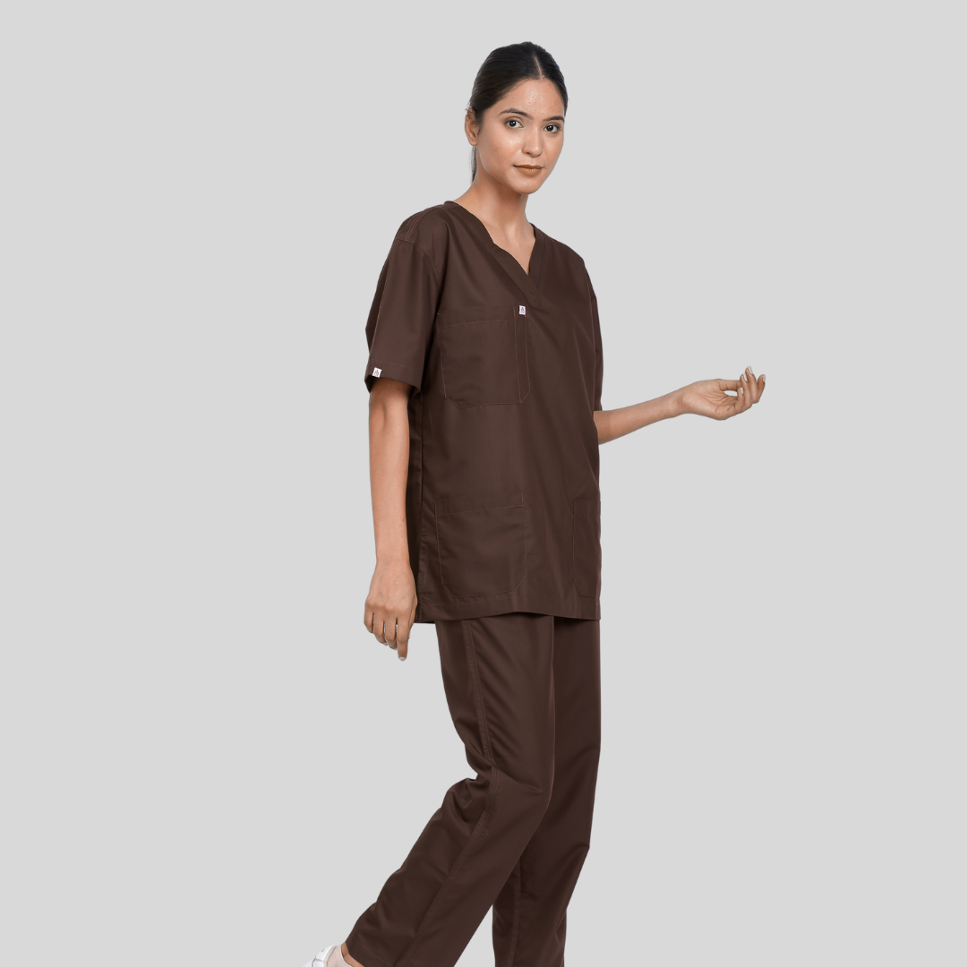 VEDA V-NECK WOMEN– AMERICANO SCRUB