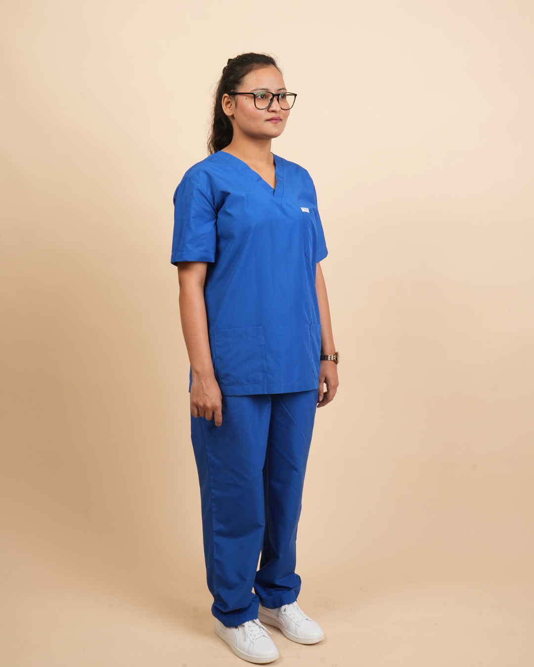 TMX EcoCure V-Neck Scrub Set — Women · Botanical Blue
