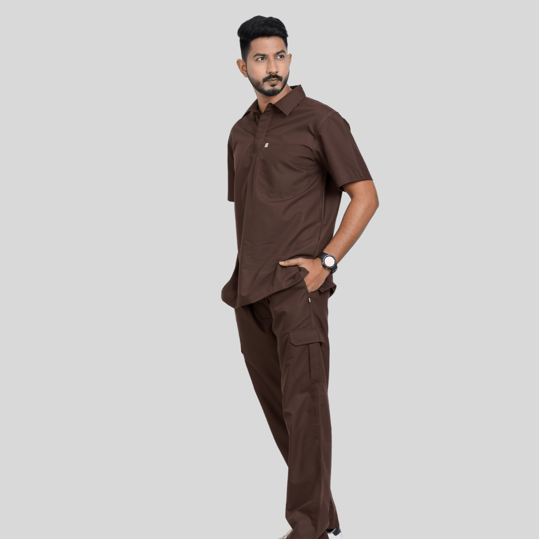 VIDHI POLO COLLAR MEN – AMERICANO SCRUB