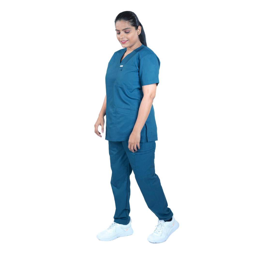 OSHIRA V NECK WOMEN - ARTIC BLUE