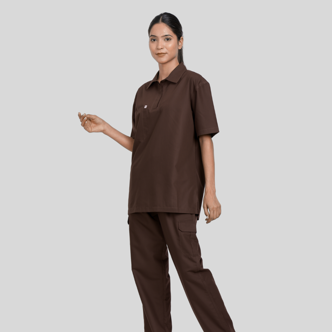 VIDHI POLO COLLAR - AMERICANO SCRUB