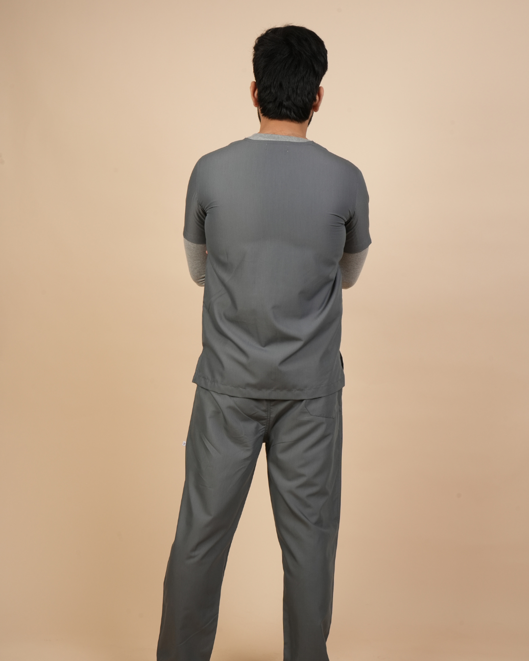 TMX Apex V-Neck Scrub Set — Men · Grey