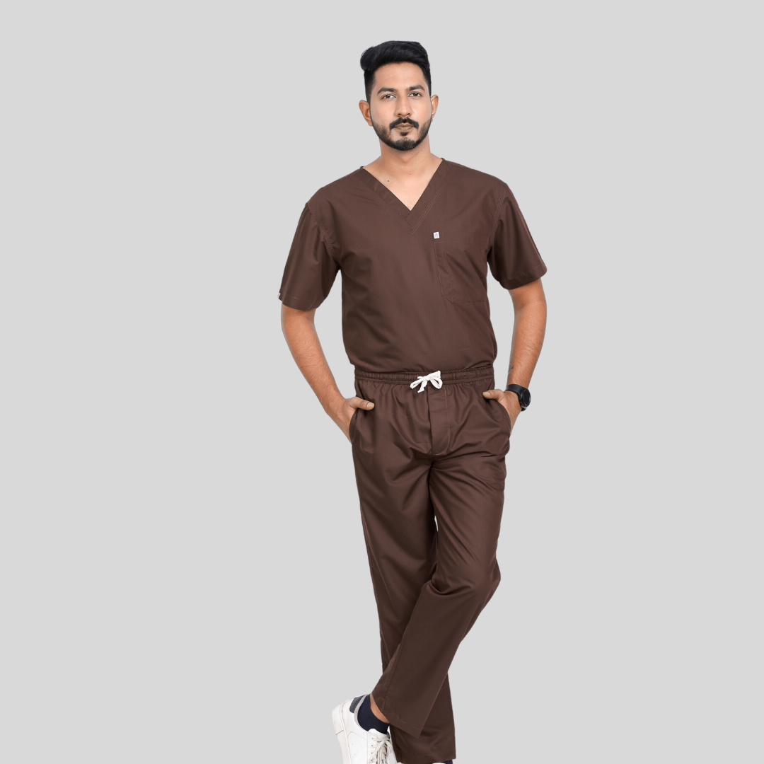 VEDA V-NECK MEN– AMERICANO SCRUB