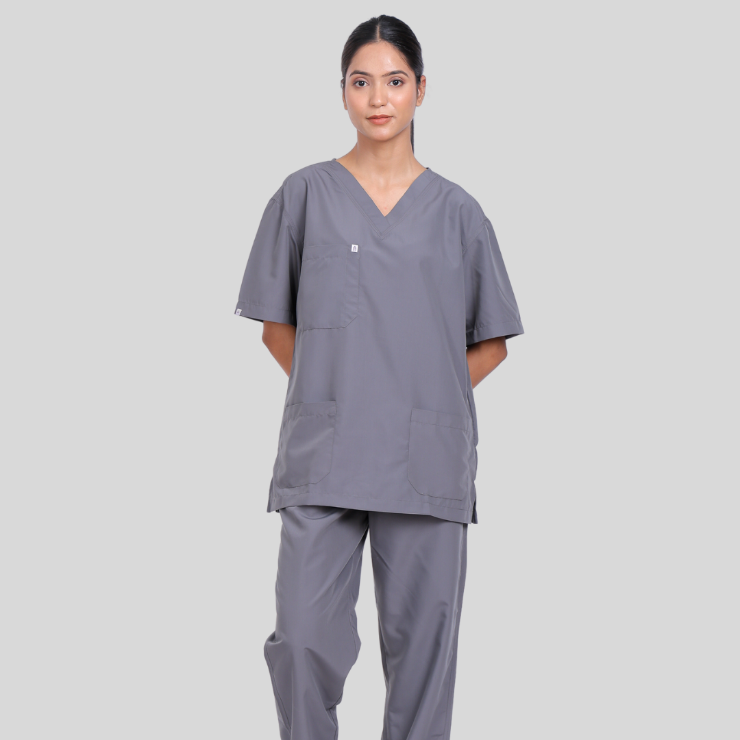 VEDA V-NECK WOMEN– SAGE GREY