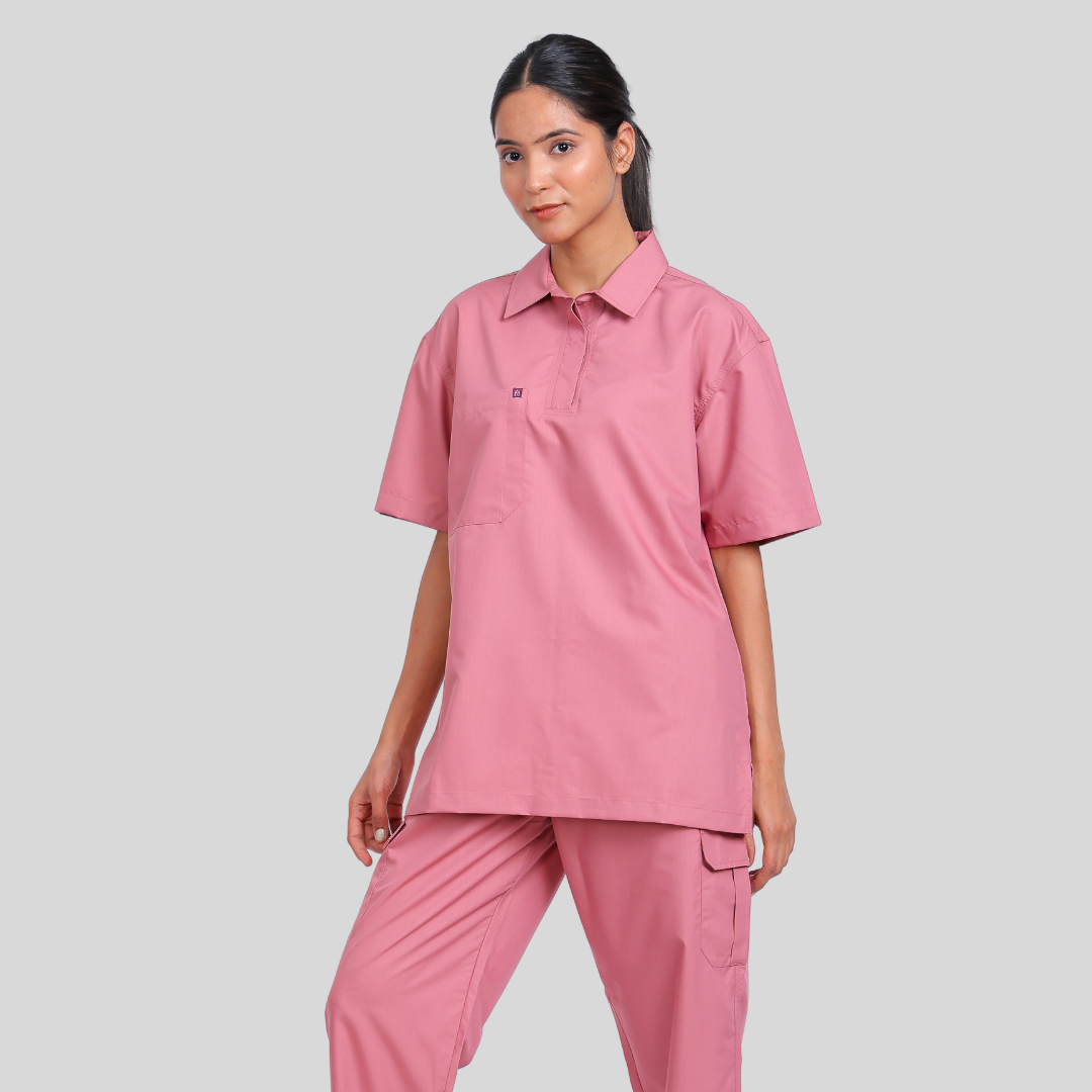 VIDHI POLO COLLAR WOMEN – ROSEATE PINK