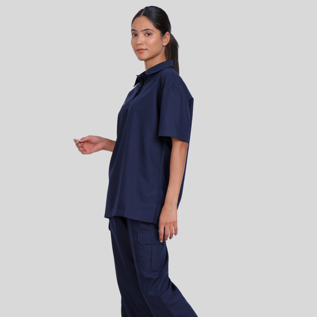 VIDHI POLO COLLAR WOMEN– MIDNIGHT BLUE