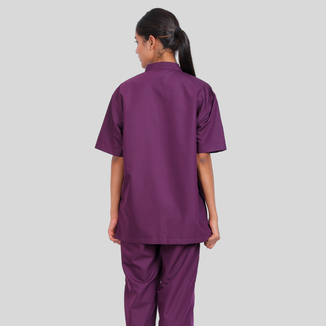 VINDA BAND COLLAR WOMEN– PLUM PURPLE