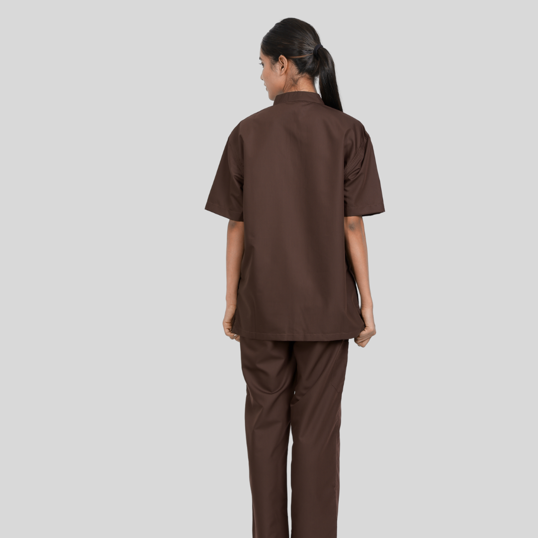 VINDA BAND COLLAR WOMEN - AMERICANO SCRUB