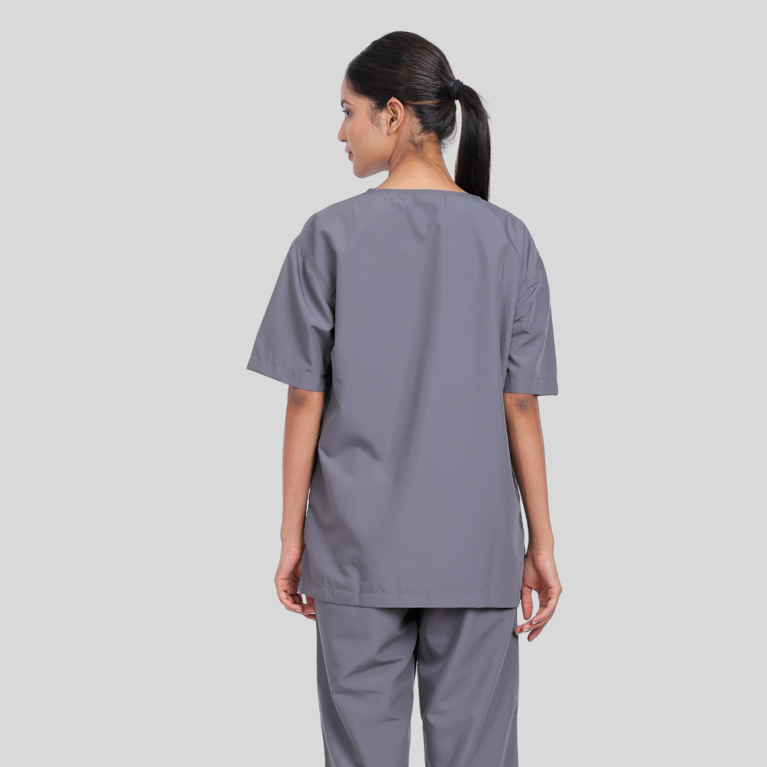 VEDA V-NECK WOMEN– SAGE GREY