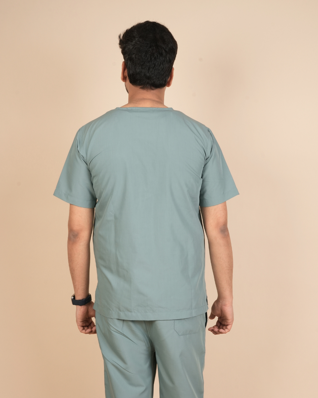 TMX Apex V-Neck Scrub Set — Men · Marine Green