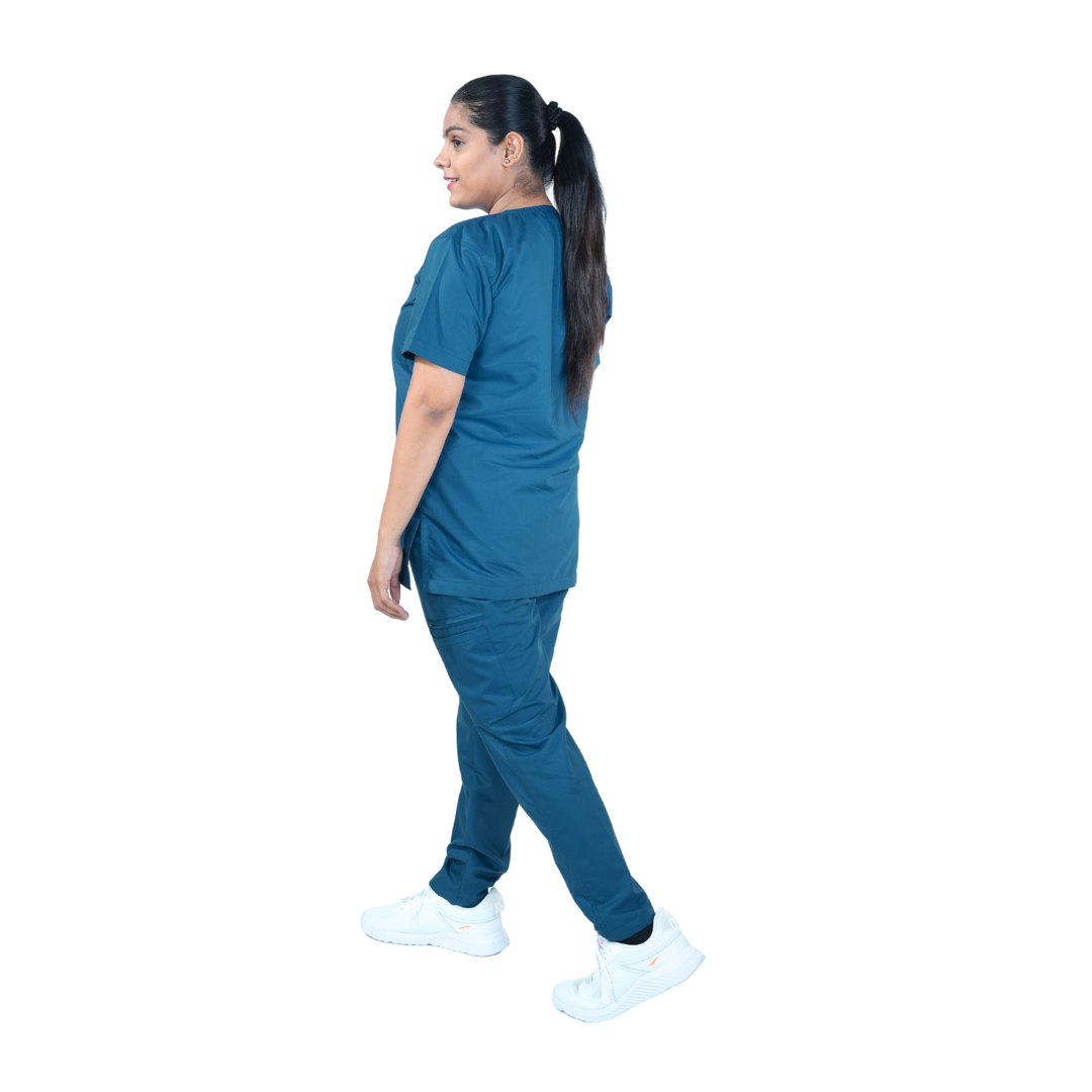 OSHIRA V NECK WOMEN - ARTIC BLUE