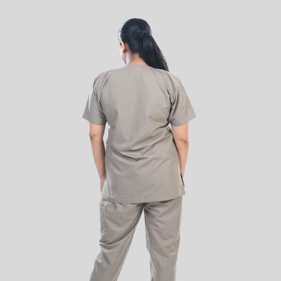 OSHIRA V NECK WOMEN - WARM SAND SCRUB