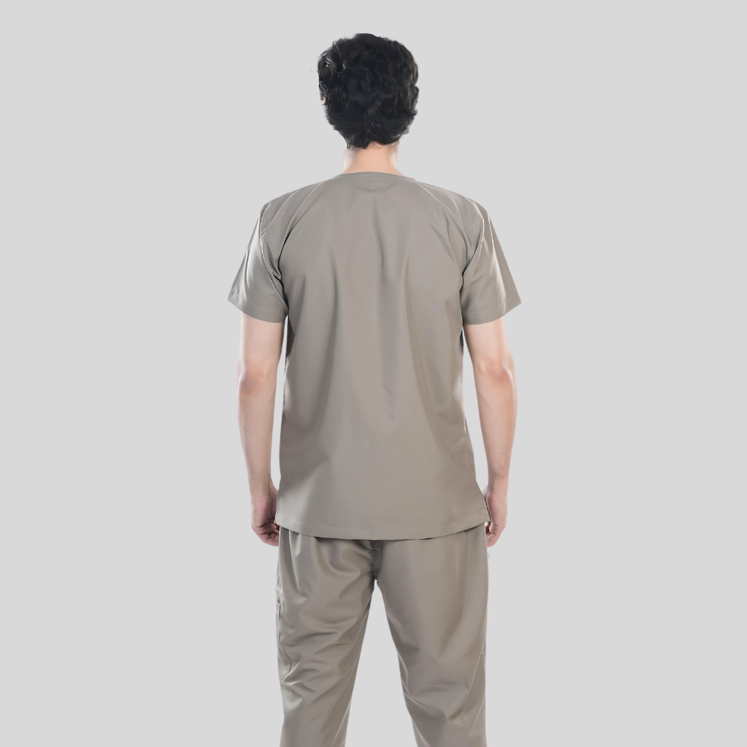 OSHIRA V NECK MEN - WARM SAND SCRUB