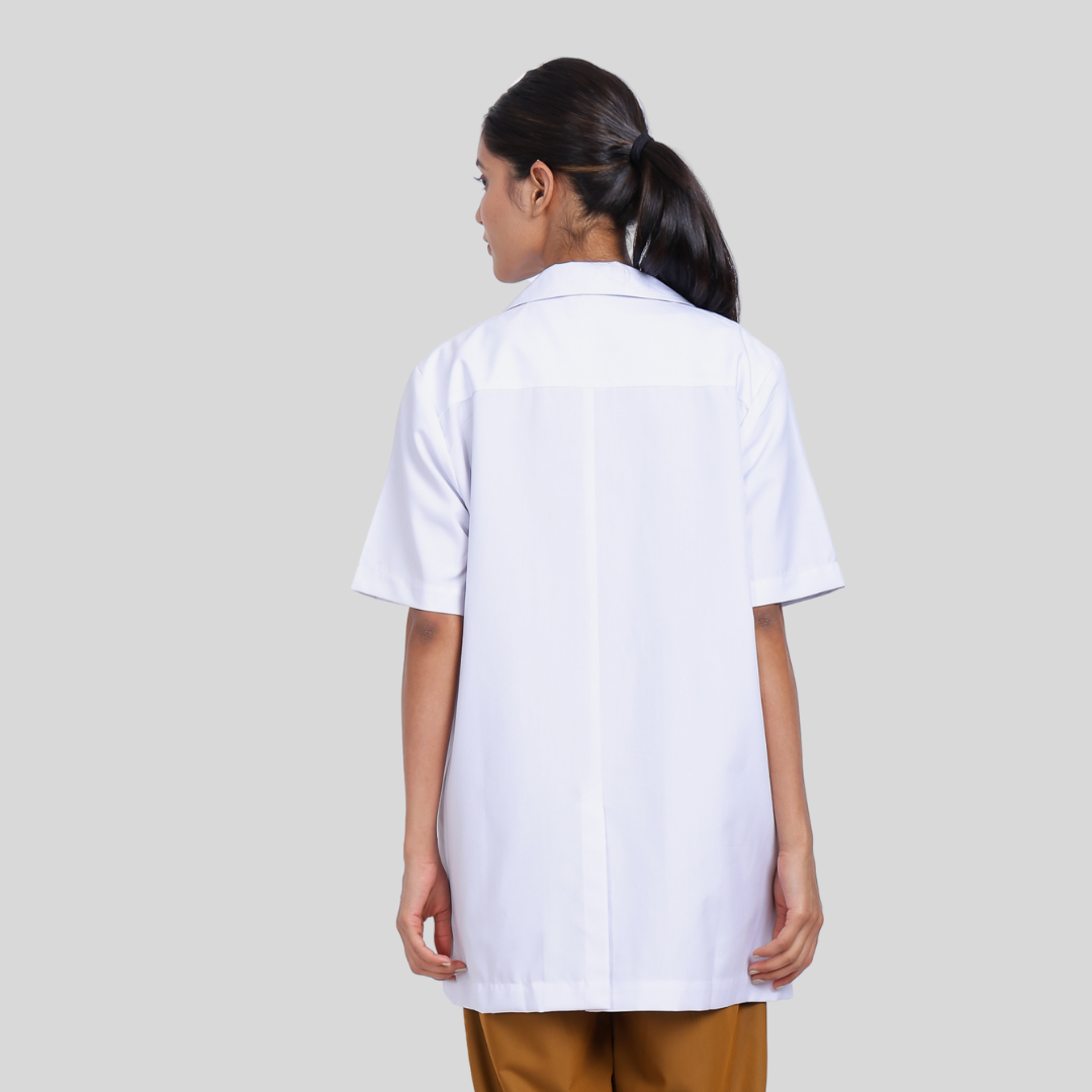 UNISEX LAB COAT WOMEN HALF SLEEVES