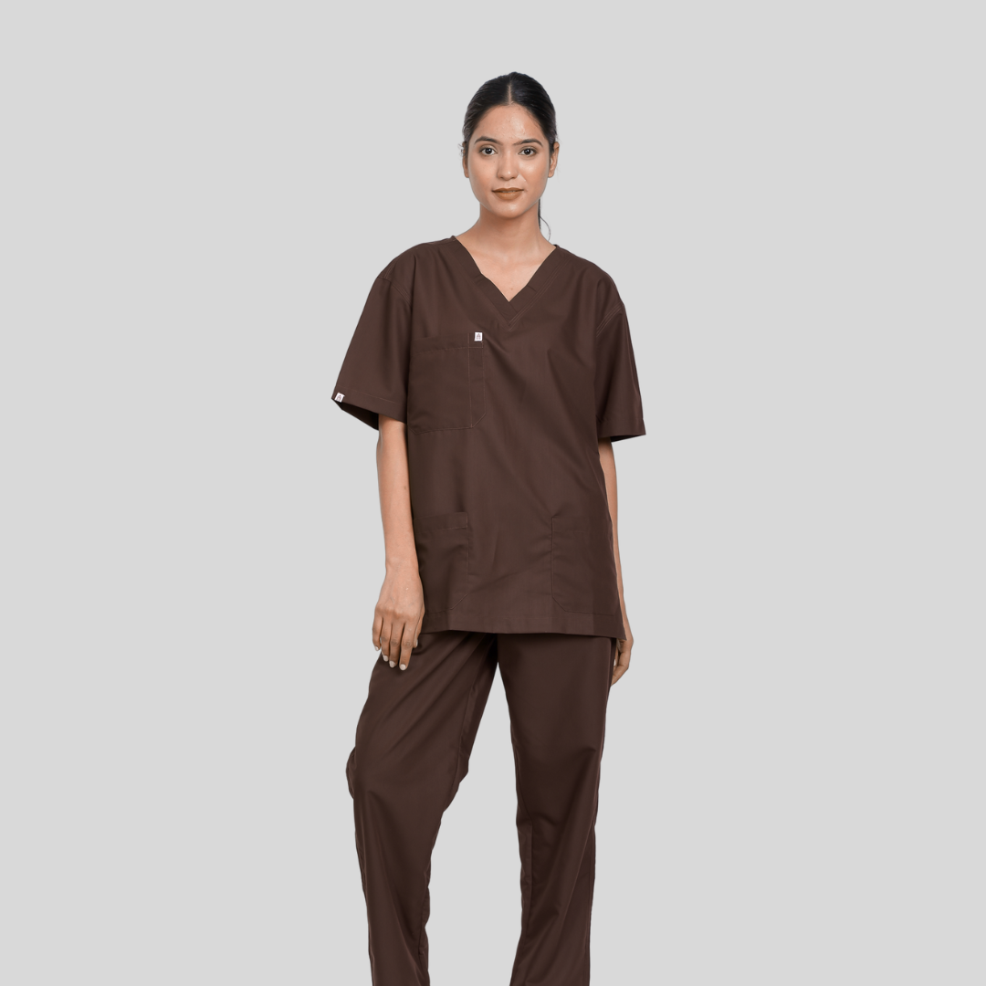 VEDA V-NECK WOMEN– AMERICANO SCRUB