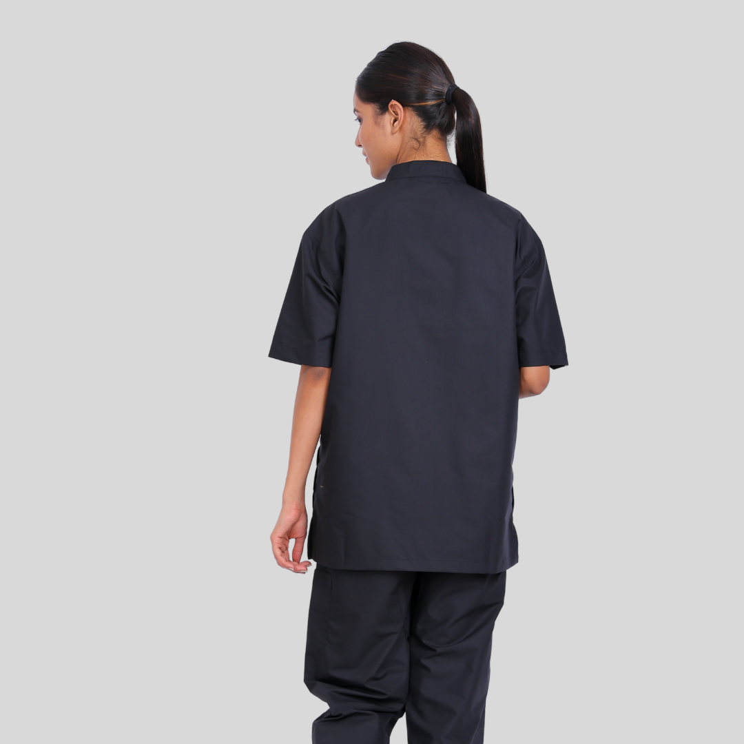 VINDA BAND COLLAR WOMEN– CHARCOAL BLACK