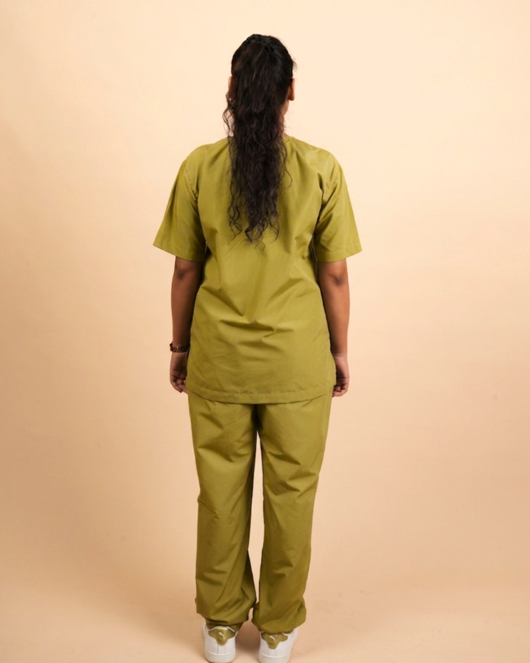 TMX EcoCure V-Neck Scrub Set — Women · Olive Green