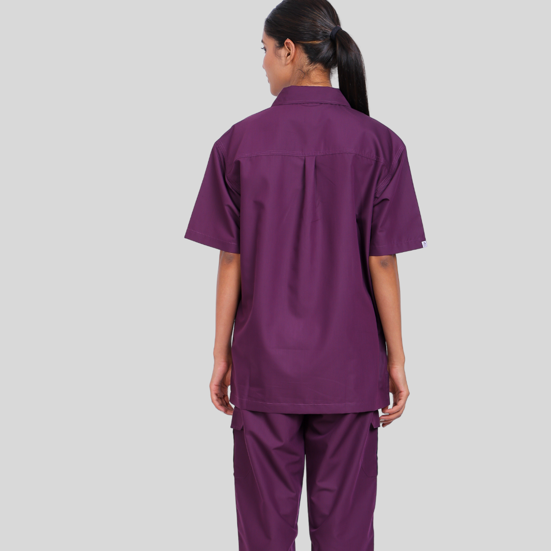 VIDHI POLO COLLAR WOMEN– PLUM PURPLE