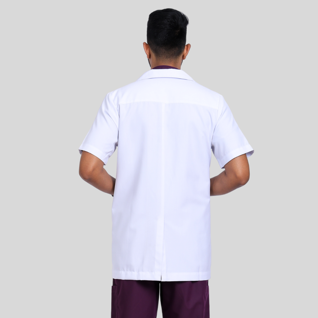 UNISEX LAB COAT MEN HALF SLEEVES