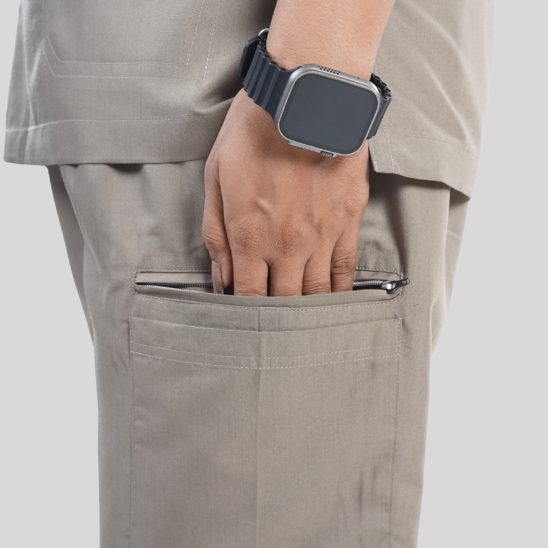 OSHIRA V NECK WOMEN - WARM SAND SCRUB