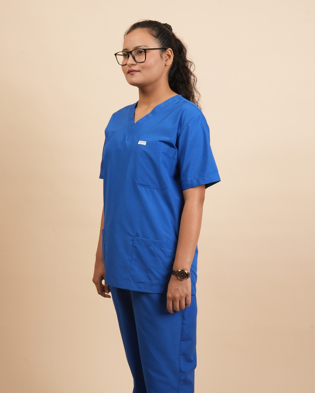 TMX EcoCure V-Neck Scrub Set — Women · Botanical Blue