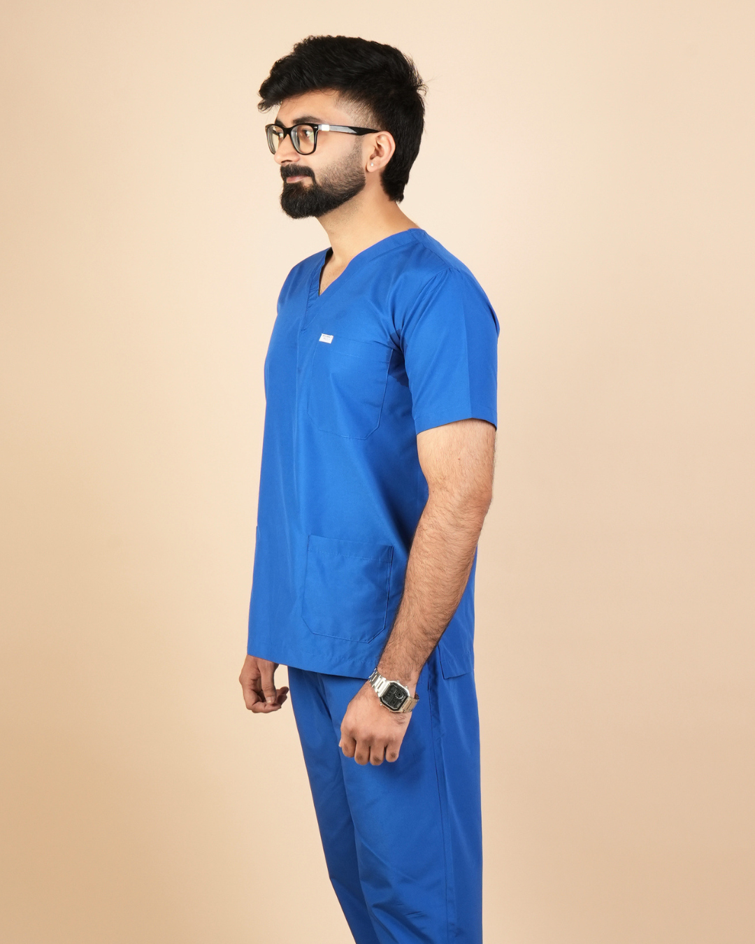 TMX EcoCure V-Neck Scrub Set — Men · Botanical Blue