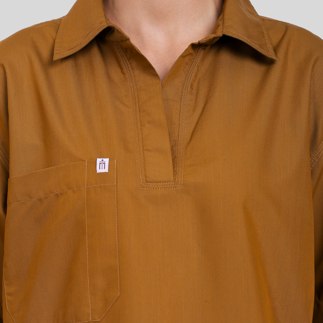 VIDHI POLO COLLAR WOMEN– DESERT CAMEL