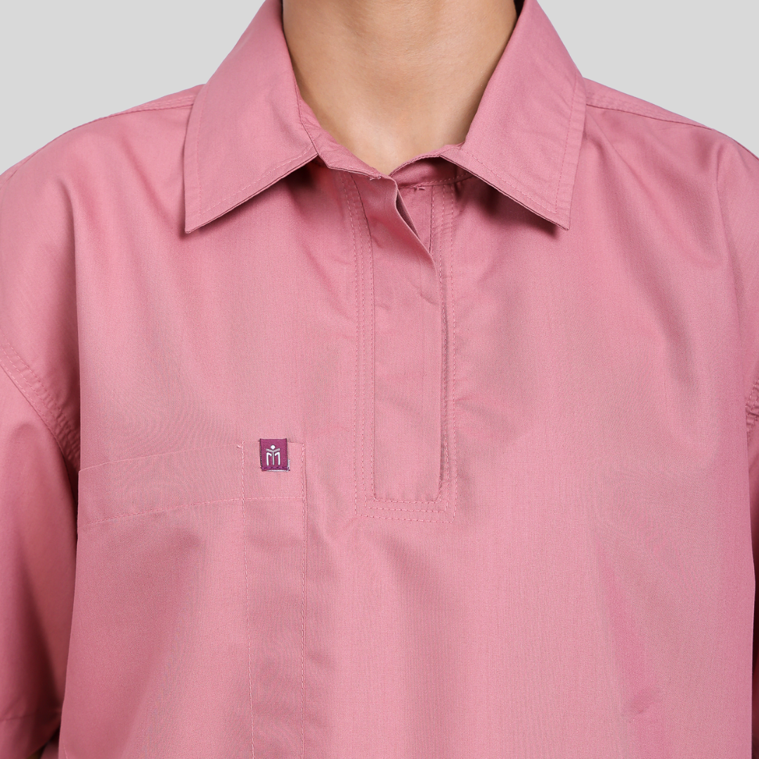 VIDHI POLO COLLAR WOMEN – ROSEATE PINK