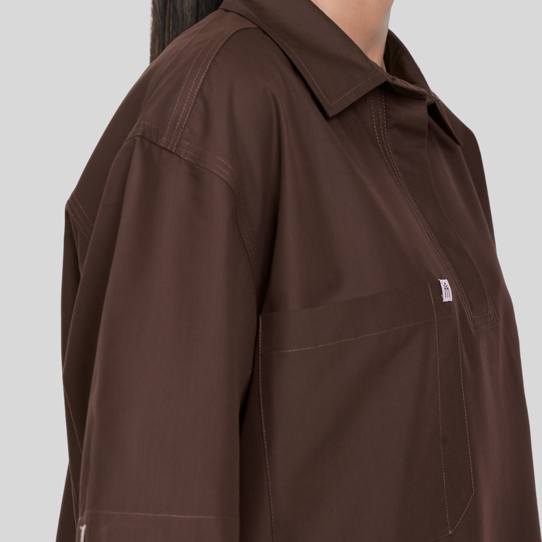 VIDHI POLO COLLAR - AMERICANO SCRUB