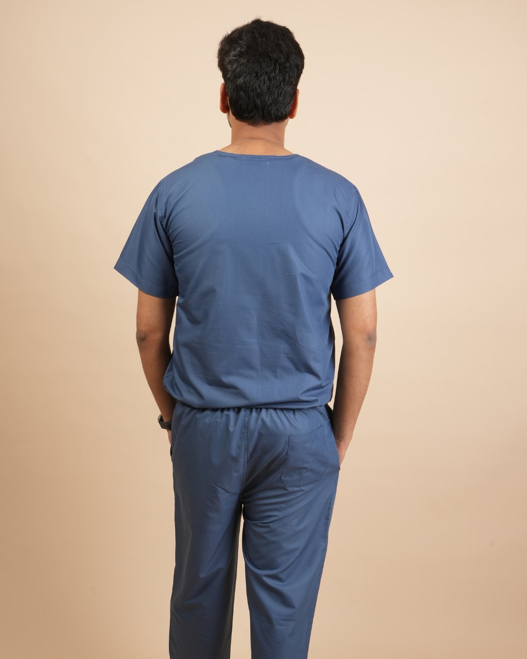 TMX Apex V-Neck Scrub Set — Men · Slate Blue