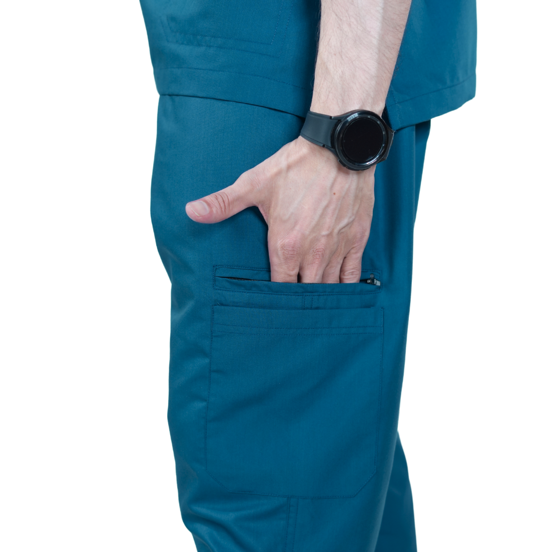 OSHIRA V NECK MEN - ARTIC SCRUB