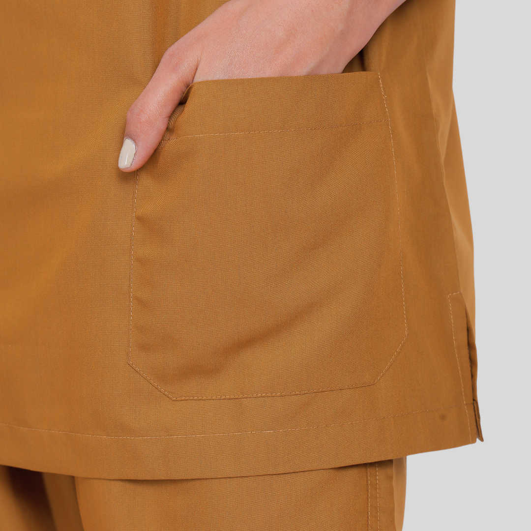 VEDA V-NECK WOMEN– DESERT CAMEL