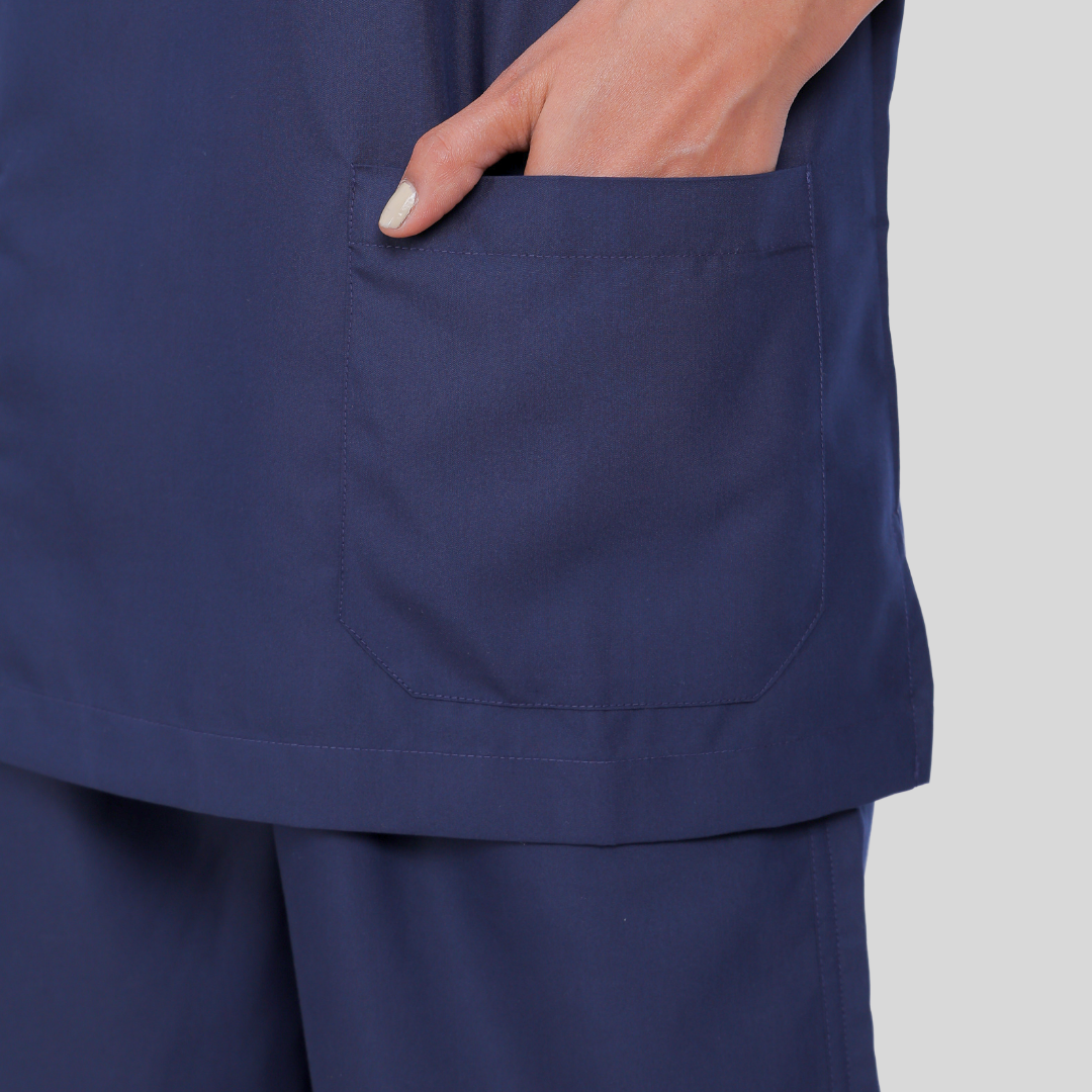 VEDA V-NECK WOMEN – MIDNIGHT BLUE SCRUB