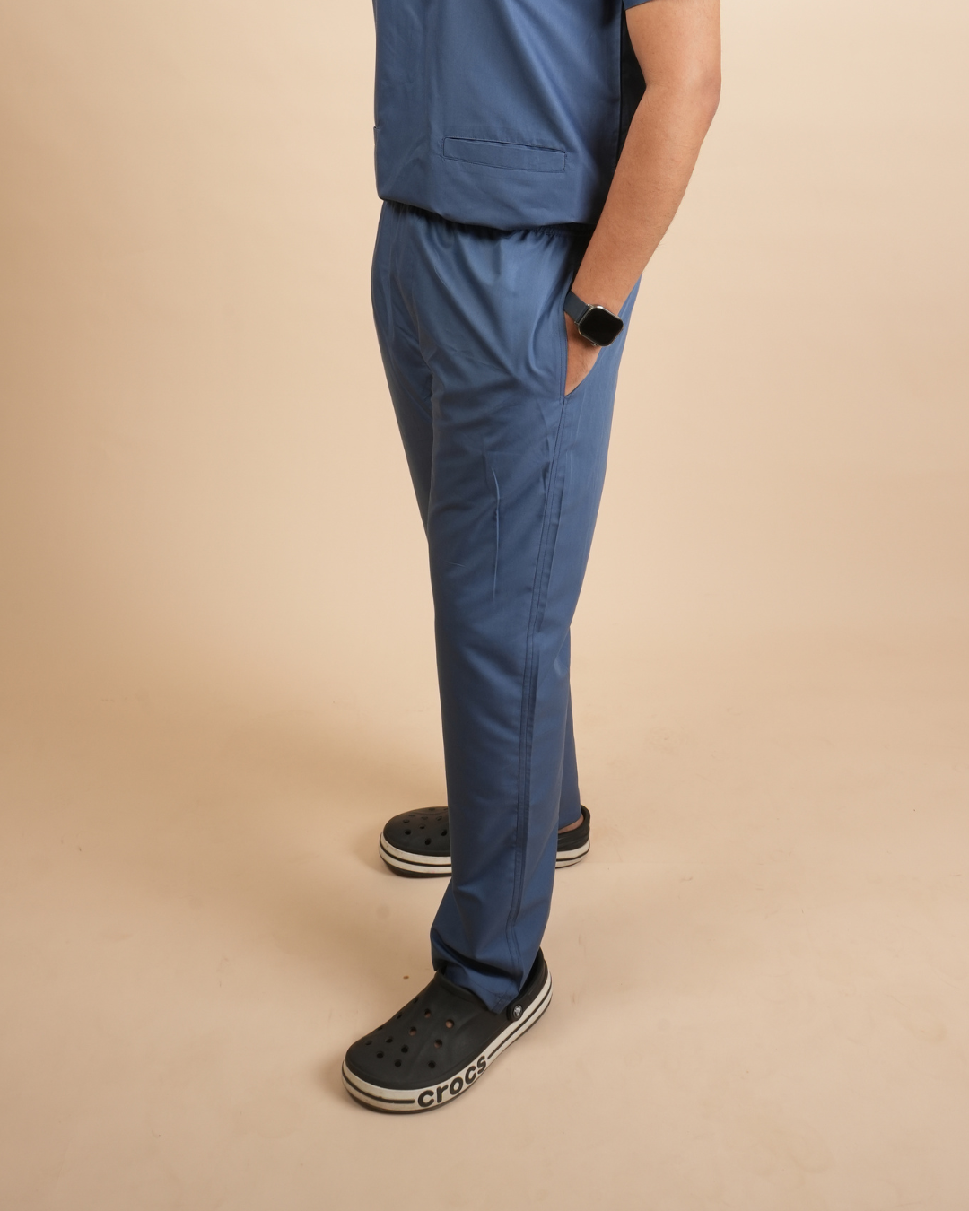 TMX Apex V-Neck Scrub Set — Men · Slate Blue