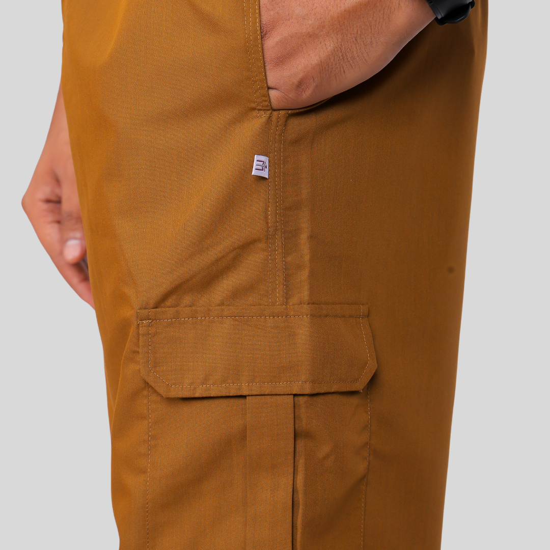 VIDHI POLO COLLAR MEN– DESSERT CAMEL SCRUB